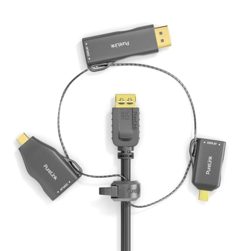 AdapterRing miniDP/DP/USB-C til HDMI 4K, 18,2Gb
