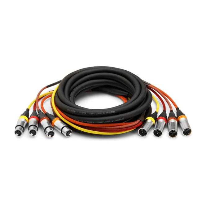 Hovedbilde 4-PAR DMX kabel 4 x XLR-F til 4 x XLR-M, 5P, 6m