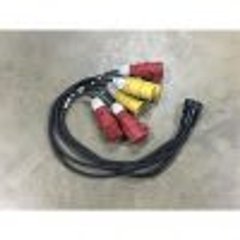 SocapexM->3 C-Form Red/Yellow pairs fanout cable, 1metre