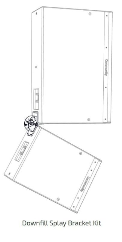 DOWNFILL SPLAY Brakett KIT Hvit