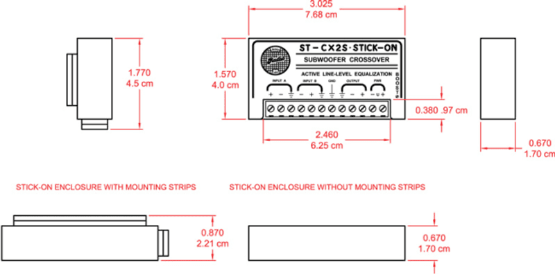 RDL Subwoofer delefilter 22-80Hz