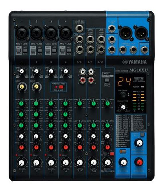 Hovedbilde Yamaha Mikser Bord 4xMikrofon 3xStereo Linje Effekter USB