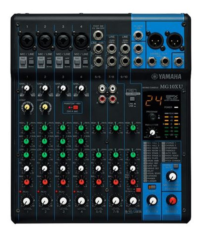 Yamaha Mikser Bord 4xMikrofon 3xStereo Linje Effekter USB