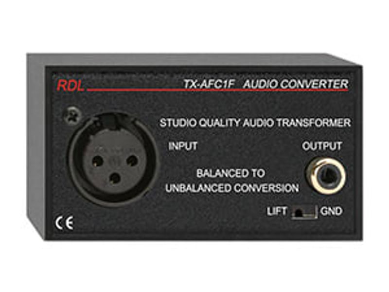 Transformator Balansert til Ubalansert RCA XLRF