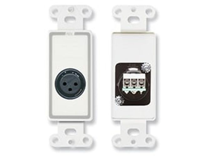 Hovedbilde RDL Termineringsplate 1x XLR3F for US-veggboks