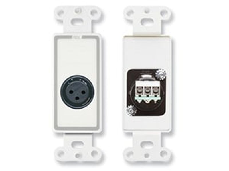 RDL Termineringsplate 1x XLR3F for US-veggboks