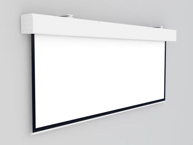 Hovedbilde Motor-Lerret16:10,Mål285x450,Flate275x440,Mhvit,Skant,BrK
