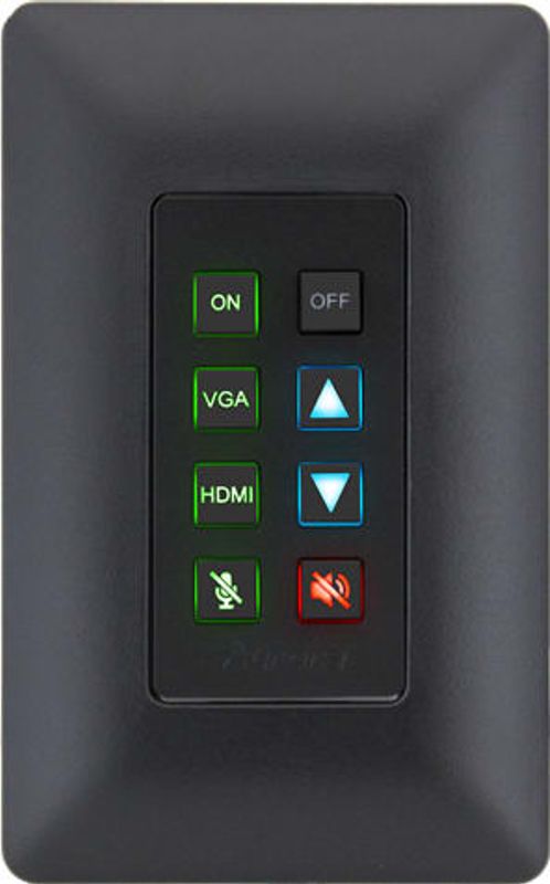 AURORA Kontrollpanel 8 Knapper POE 1xRS232 1xIR Sort