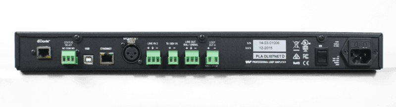 Induction loop amplifier with network control.  9.5A, DANTE