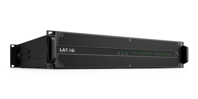 Hovedbilde Forsterker med DSP, 16x1100W@4ohm,AVB,2U