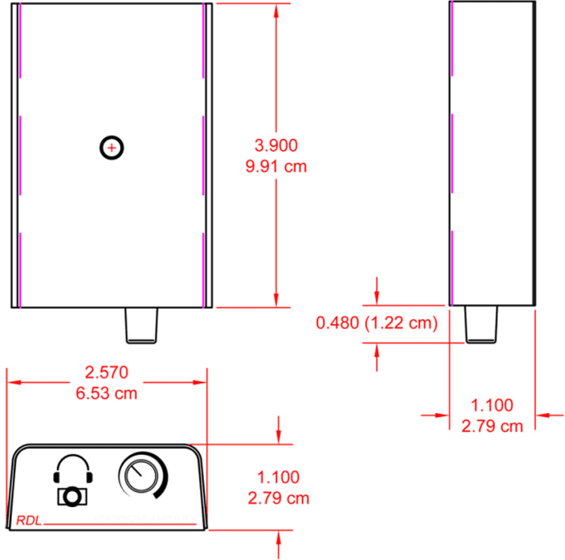RDL Forsterker Hodetelefon Format A