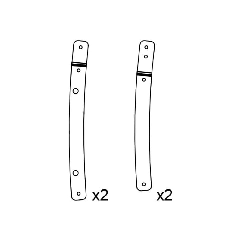 Rigging plates for A10iW Focus (white)