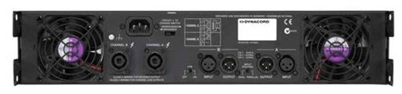 Dynacord Forsterker 2x600W 4ohm 2U