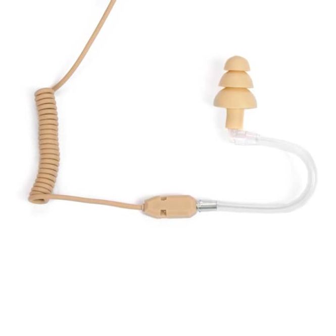 Hovedbilde Øremonitor, spiral, beige, 3,5mm mono