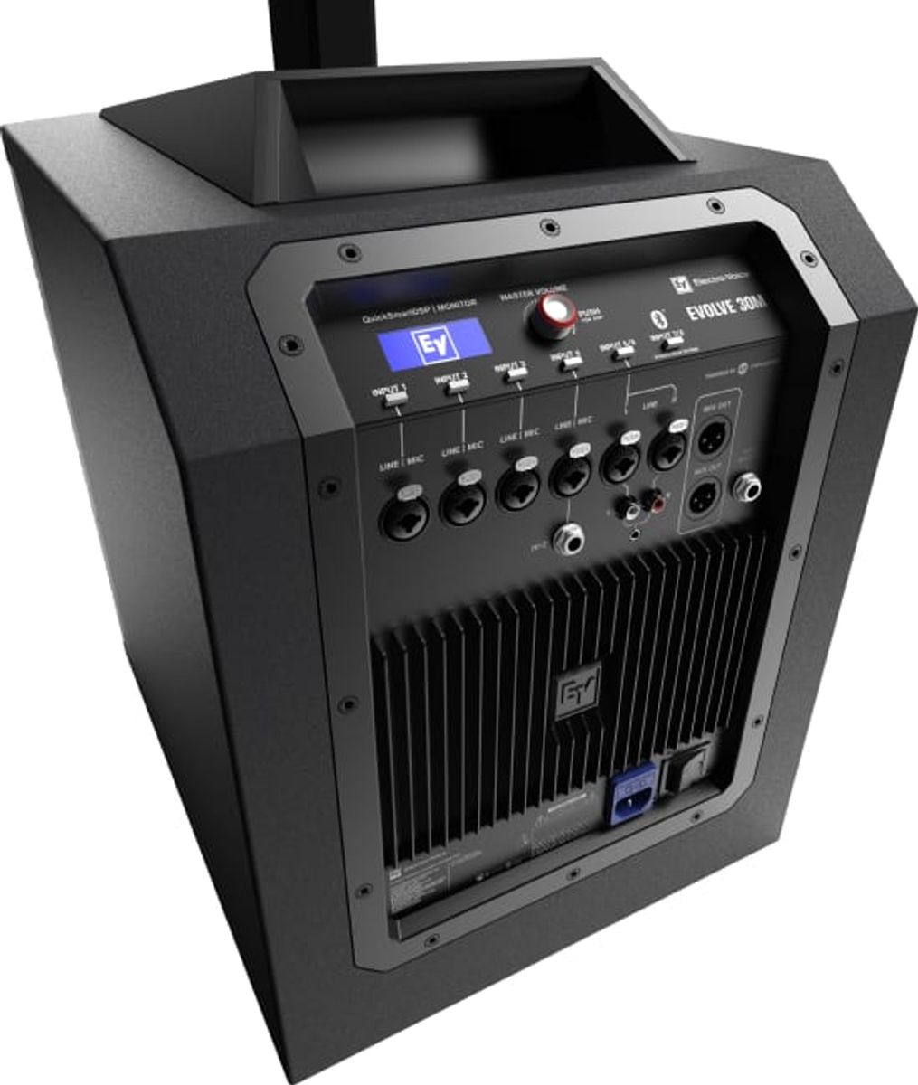Høyttalersystem EVOLVE30 Søyle Sub Stag Sort