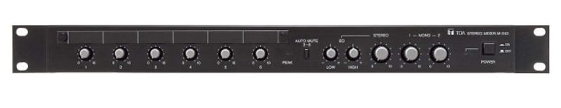 TOA Mikser 2xMik 4xStereo L+R+2xMono 1U