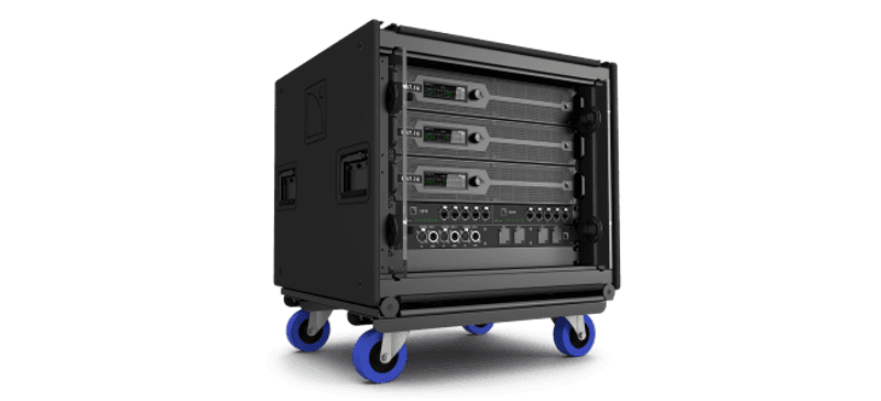 Touring rack III (9U w/3 LA7.16,2 LS10 & panels)