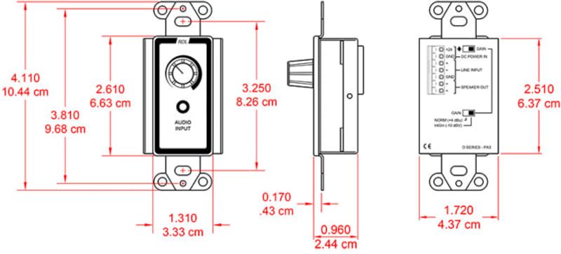 RDL 3.5 Watt Decora® Audio Ampflier
