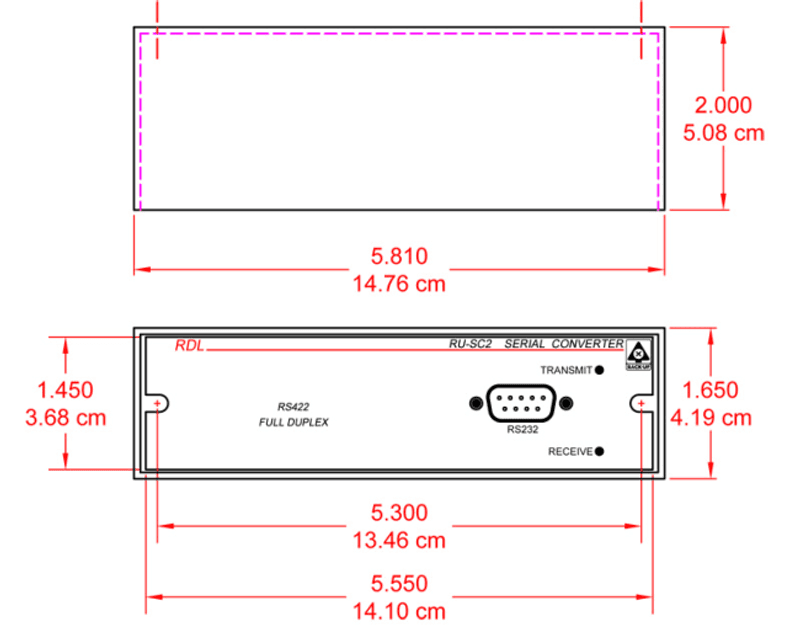 RDL Konverter RS232-RS422