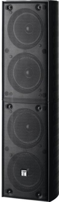 Hovedbilde Søyle høyttaler, 10cm cone x4, IP65, Sort, 40W
