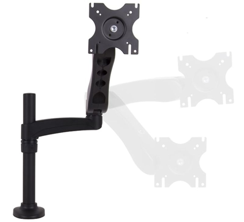 Bordstativ m. artikulert arm for skjerm < 28''