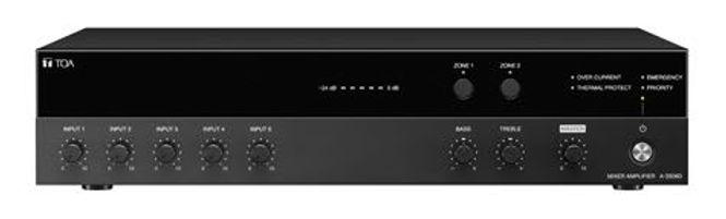 Hovedbilde Digital Mikseforsterker 480W,5in,4mic,Jack/Phoenix,100V/8ohm