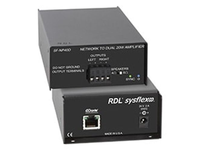 Hovedbilde RDL Dante Forsterker 2x20W/8ohm Skru m/Power