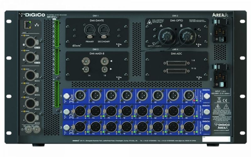 DiGiCo 4REA4 Prosessor engine, 4 DMI slot, 3 SD-Slot