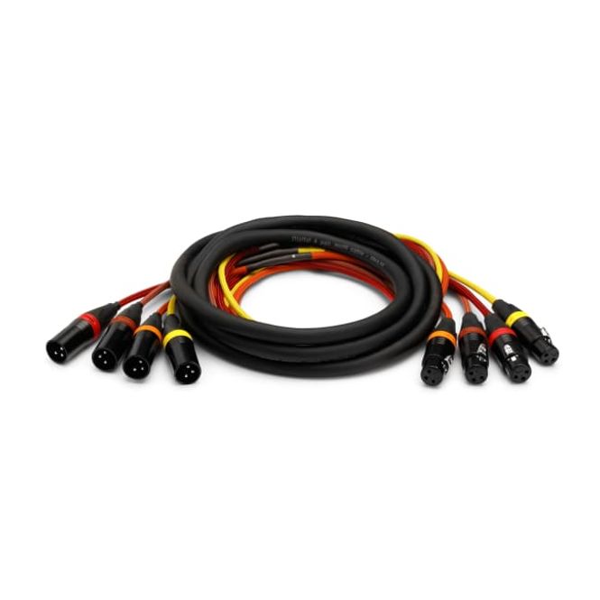 Hovedbilde 4-PAR kabel 4 x XLR-F til 4 x XLR-M, 3P, 3m