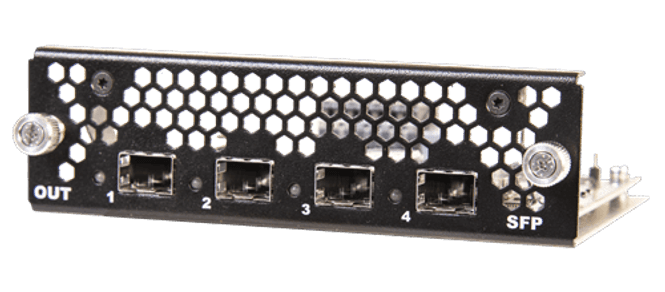 Hovedbilde Output conn card with 4x SFP+ (case incl)
