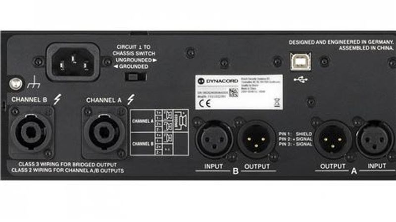 Dynacord Forsterker DSP 2x1400W 4ohm 2U