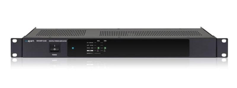 Forsterker 2x150W@4Ohm, eller 1x300W@8Ohm, vifteløs, 1U,19