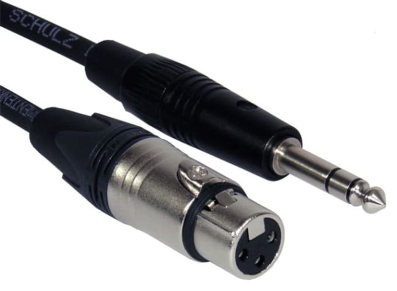 Schulz Kabel mikrofon XLR F- jack (bal)TRS, 1m