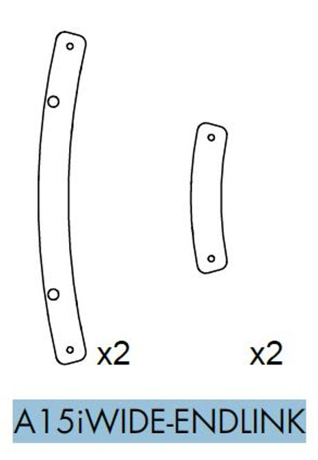 Hovedbilde End rigging plates for A15i Wide x4  (Front x2, Rear x2)
