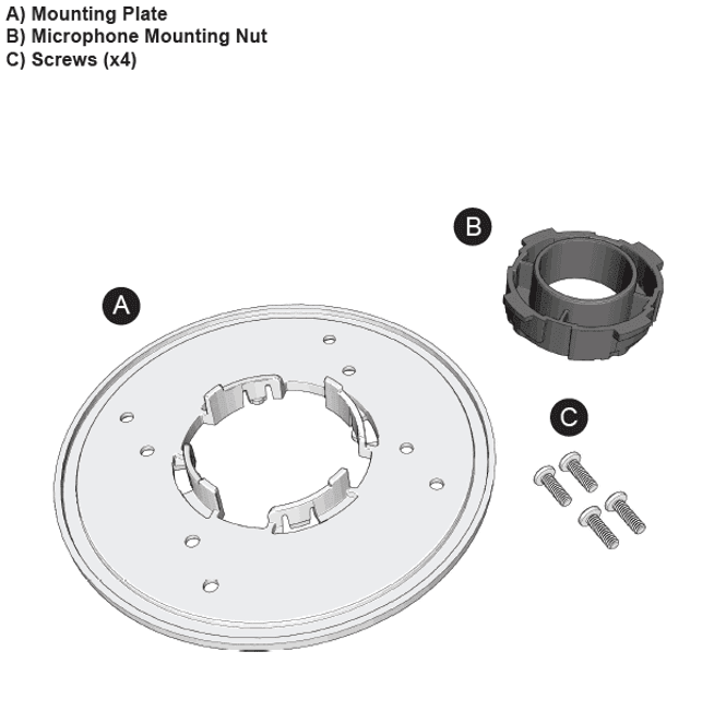 Hovedbilde Drywall ceiling plenum attachment, white