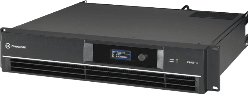 Dynacord Forsterker DSP 2x950W 4ohm 2U Inst, 2xLavOhm eller 1x10