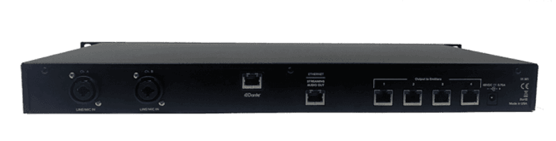 Modulator for 4x E4 emitter, + innebygd WaveCast, m/DANTE