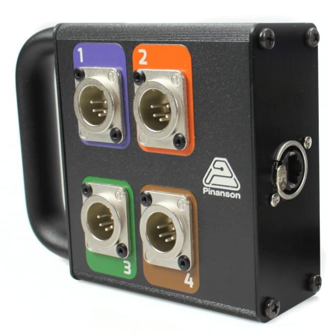 Hovedbilde Adapterboks 1x Ethercon til 4xDMX 5pin hun