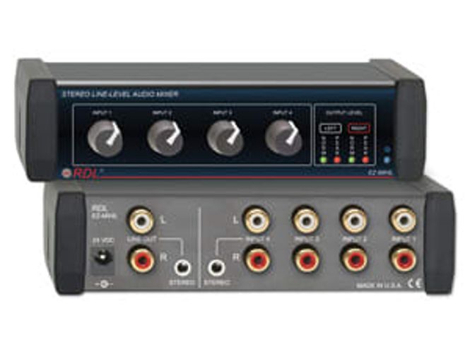 Hovedbilde RDL Mixer Stereo Linje 4:1 3,5mm & RCA ut