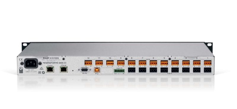 DSP 12 Inn/8 Ut AEC DANTE USB TCP/IP RS232 GPIO