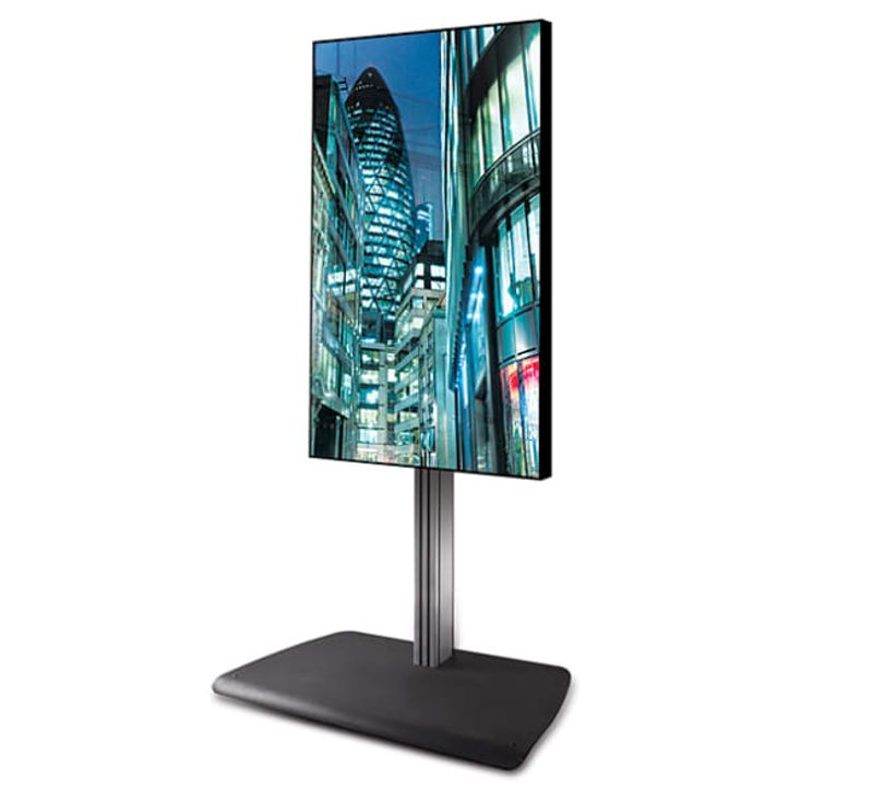 Portrait gulvstativ 60''-85''. Black