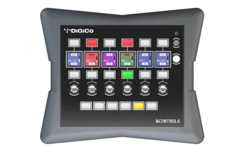 DiGiCo 4REA4 Kontrollenhet, 6 encodere og display, PoE