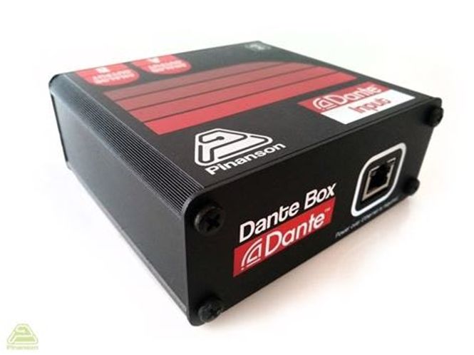 Hovedbilde BreakIN box DANTE m/2xXLRF, POE, 44,1-48-96Khz