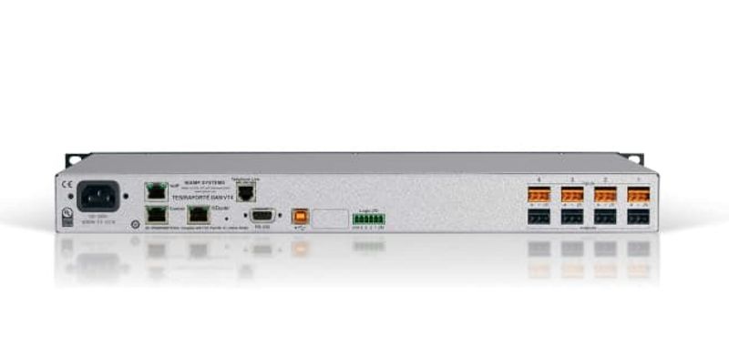 DSP 4 Inn/4 Ut AEC USB TCP/IP RS232 GPIO VOIP RJ45,DANTE,FXO