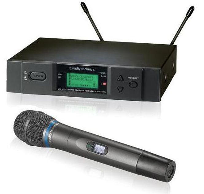 Hovedbilde Audio-Technica trådløst system kondensator håndmik ATM710 541-56