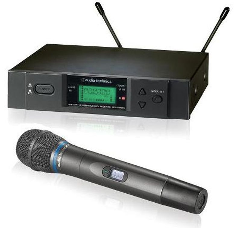 Audio-Technica trådløst system kondensator håndmik ATM710 541-56
