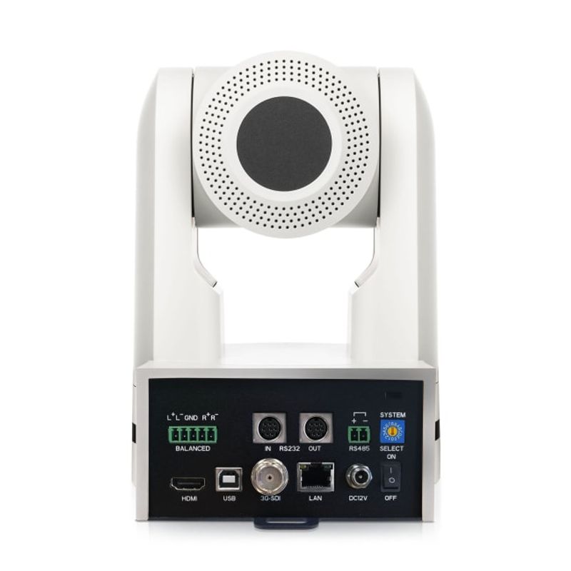 Kamera 4K/60 PTZ 30x optisk zoom HDMI SDI USB2.0 SRT IP hvit
