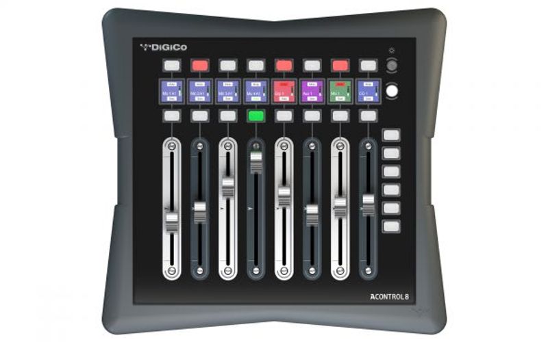 DiGiCo 4REA4 Kontrollenhet, 8 motoriserte fadere, PoE+